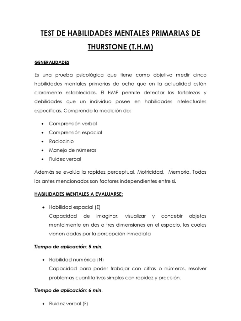 hmp test de habilidades mentales primarias